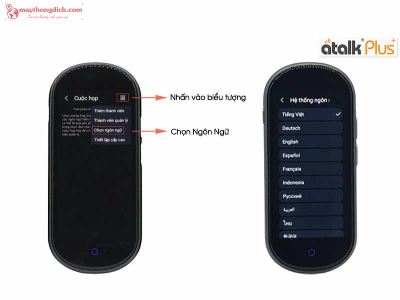 Tính năng dịch hội nhóm trên ATalk Plus+